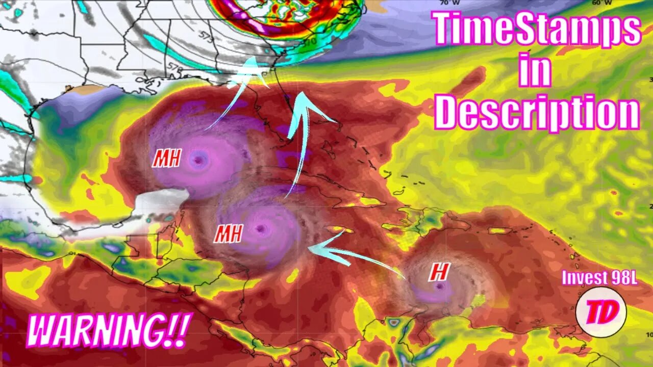 Warning Invest 98L Will Intensify In The Caribbean! The Weatherman Plus Today