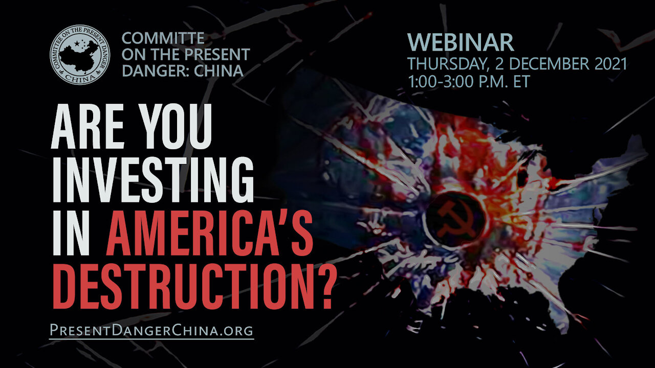 WEBINAR | Are You Investing In America’s Destruction?