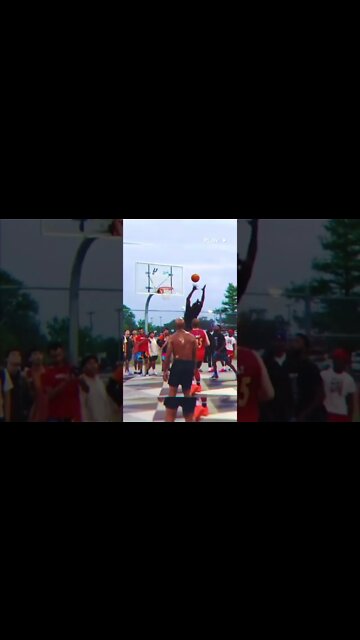 Bro went flying for that rebound