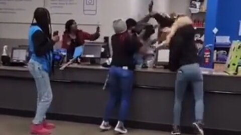 A Gaggle Of Ratchets Turn Walmart Into Brawlmart Leaving Shoes All Over The Place