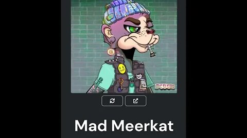 Mad Meerkat Degen giveaway at 1k subs #shorts #giveaway #nft