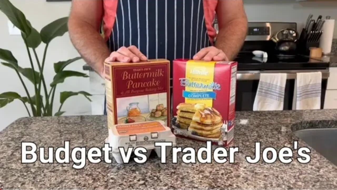 $1 Pancake Mix! Is There Really A Better One? Aldi vs Trader Joe's | Is It Better?