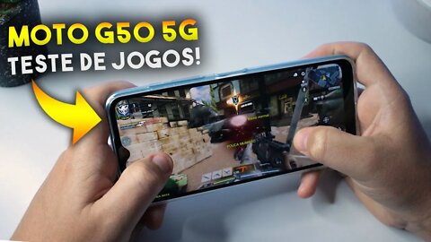 Moto G50 5G - Teste de JOGOS! COD Mobile, Asphalt 9 e Free Fire será que roda liso?