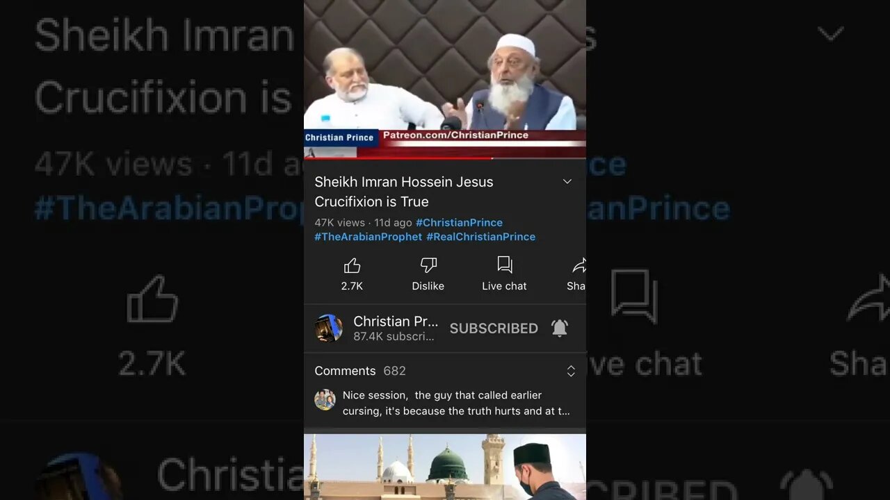 Sheik Imran Hossein is convinced crucifixion is true!
