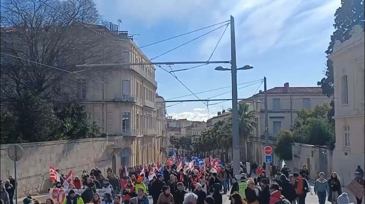 Police and protesters clash in France over pensions and the raising of retirement age
