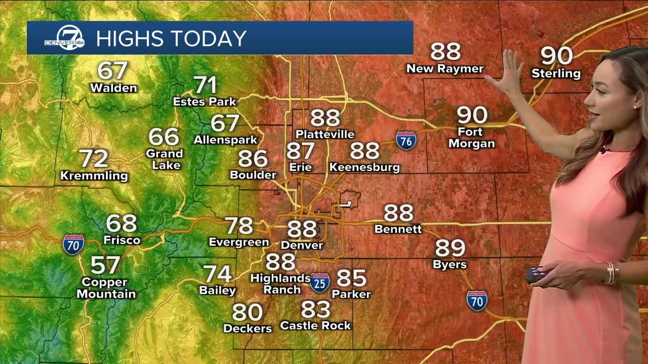 Warm and breezy Sunday