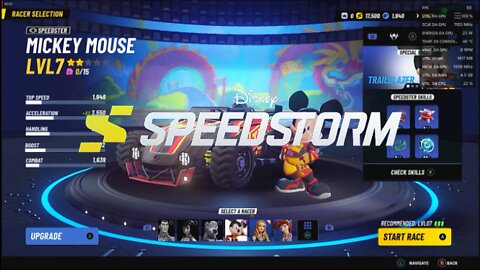 Disney Speedstorm Closed Beta_Frame Rate Test(controle xbox360 com fio,RX550 2GB,Corei3 550)GAMEPLAY