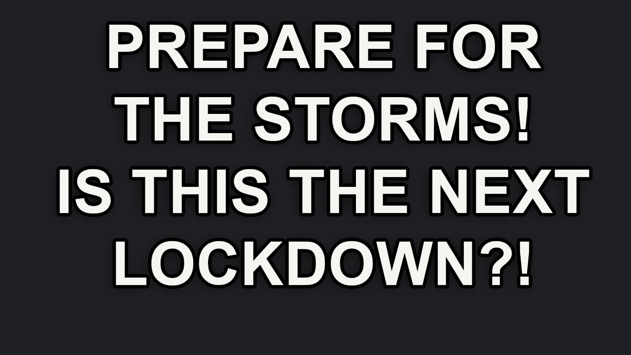 STORMS ARE COMING! OR IS THIS "THE STORM?" - Read on this 22 May 2024