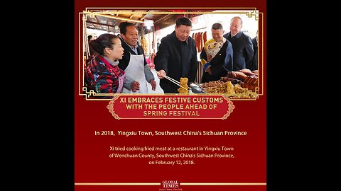 Xi Jinping embraces festive customs with the people ahead of Spring Festival