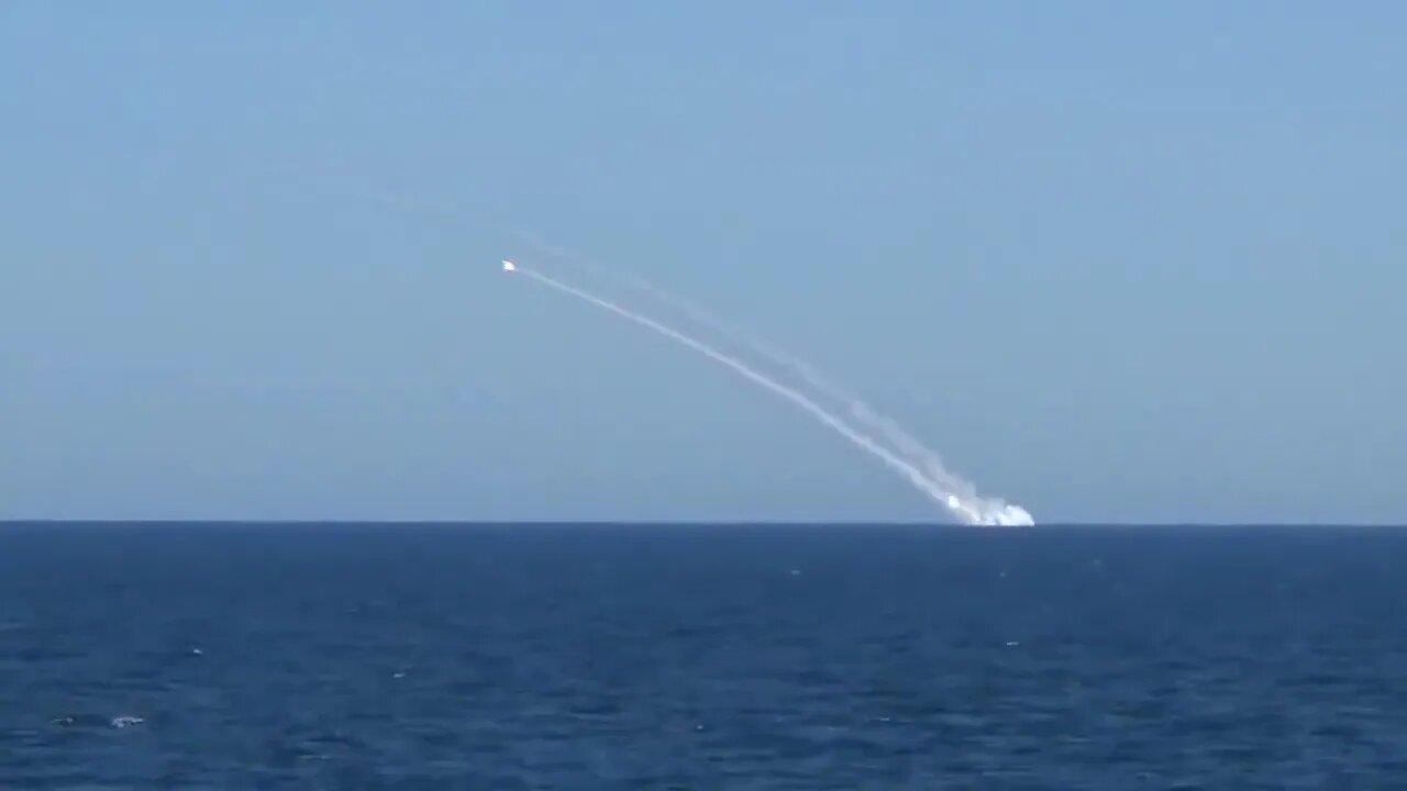 Black Sea Fleet Submarine Launched Salvo Of Kalibr Cruise Missiles At Ukrainian Military Targets