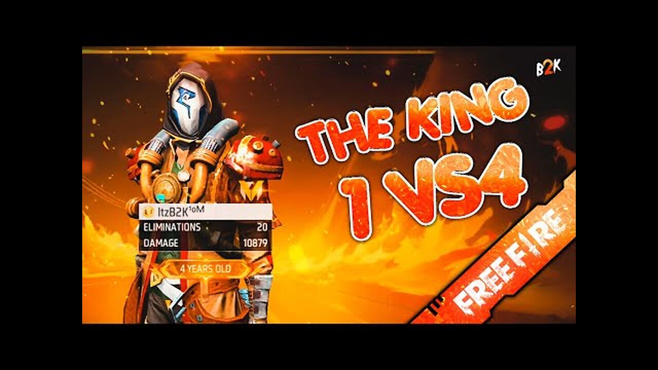 B2K FREEFIRE LIKE YOU'VE NEVER SEEN BEFORE | 20 KILLS 1 VS 4