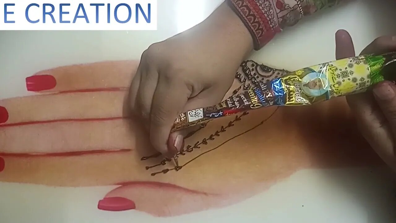 simple Arabic mehndi design