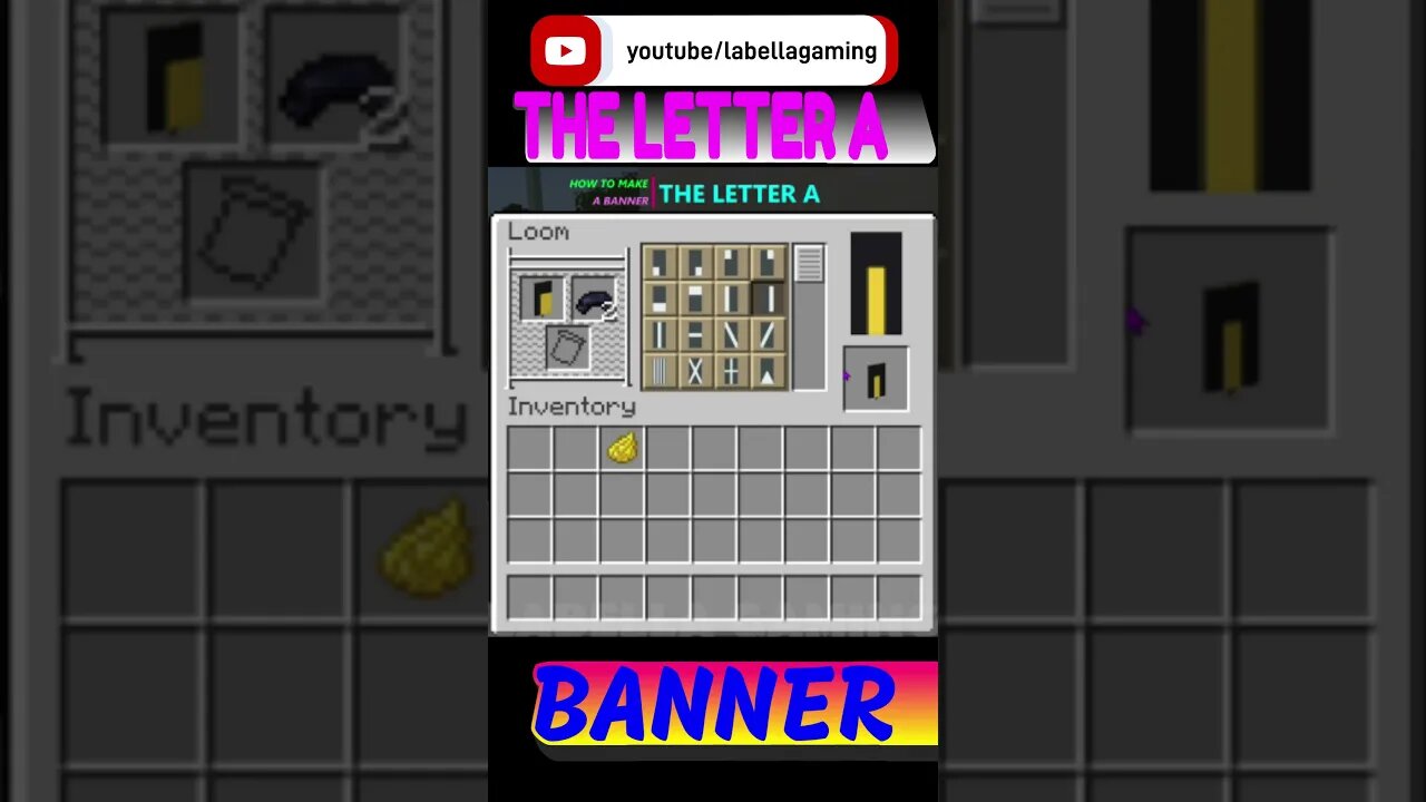 How To Make The Letter A Banner | Minecraft