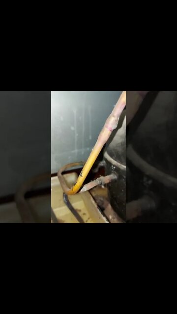 Refrigerator Not Getting Cold | Changed The Filter Dryer And Add Back Gas | Before The Job #Short