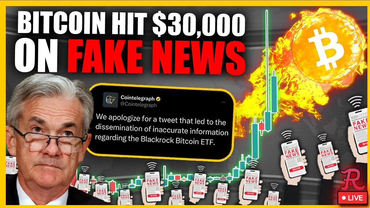 BTC LIVE - BITCOIN HIT $30,000! FAKE NEWS ETF, STOCKS UP BIG