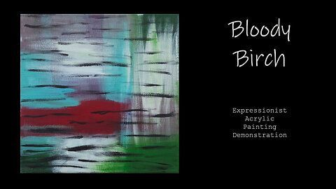 BLOODY BIRCH, Award Winning Artist's Impersonation in Acrylic