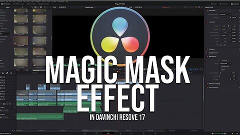 Magic Mask effect tutorial in DaVinci Resolve 17