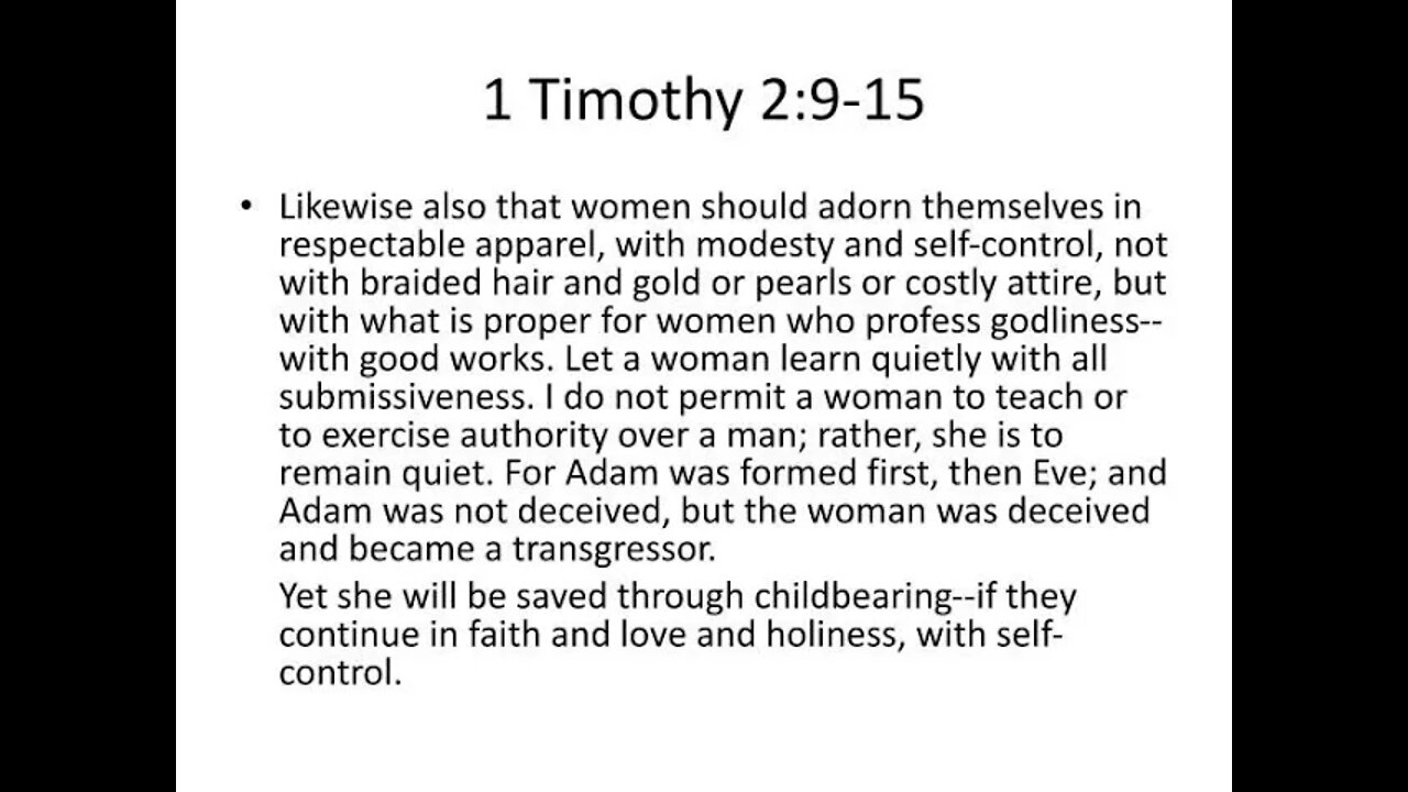 🔴 #KJV Chat * 1 Tim 2 9-15 @Praise I AM