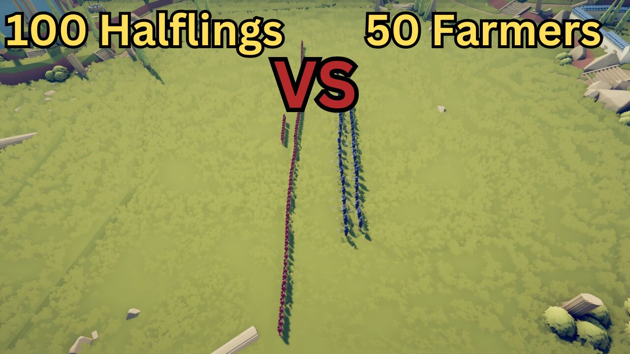 100 Halflings Versus 50 Farmers || Totally Accurate Battle Simulator