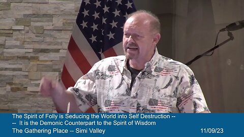 The Spirit of Folly is Seducing the Demonic Counterpart to Spirit of Wisdom