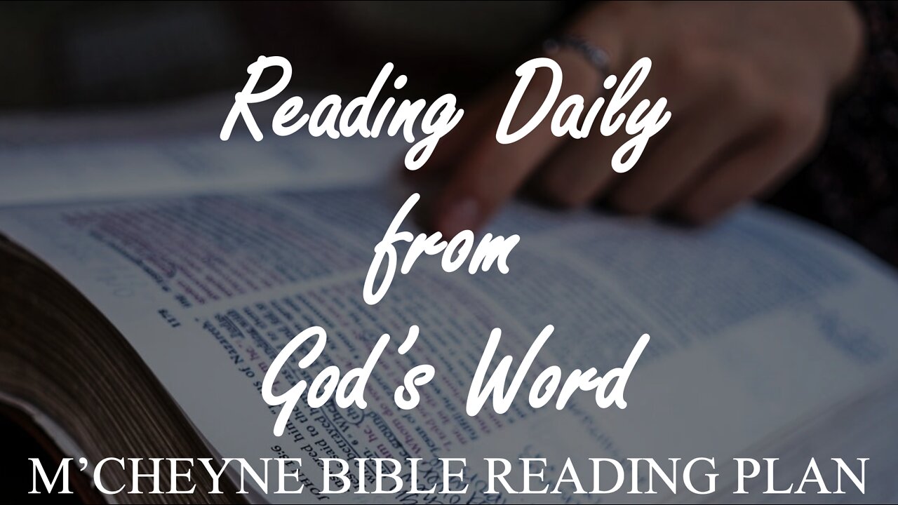 M’CHEYNE BIBLE READING PLAN - October 20