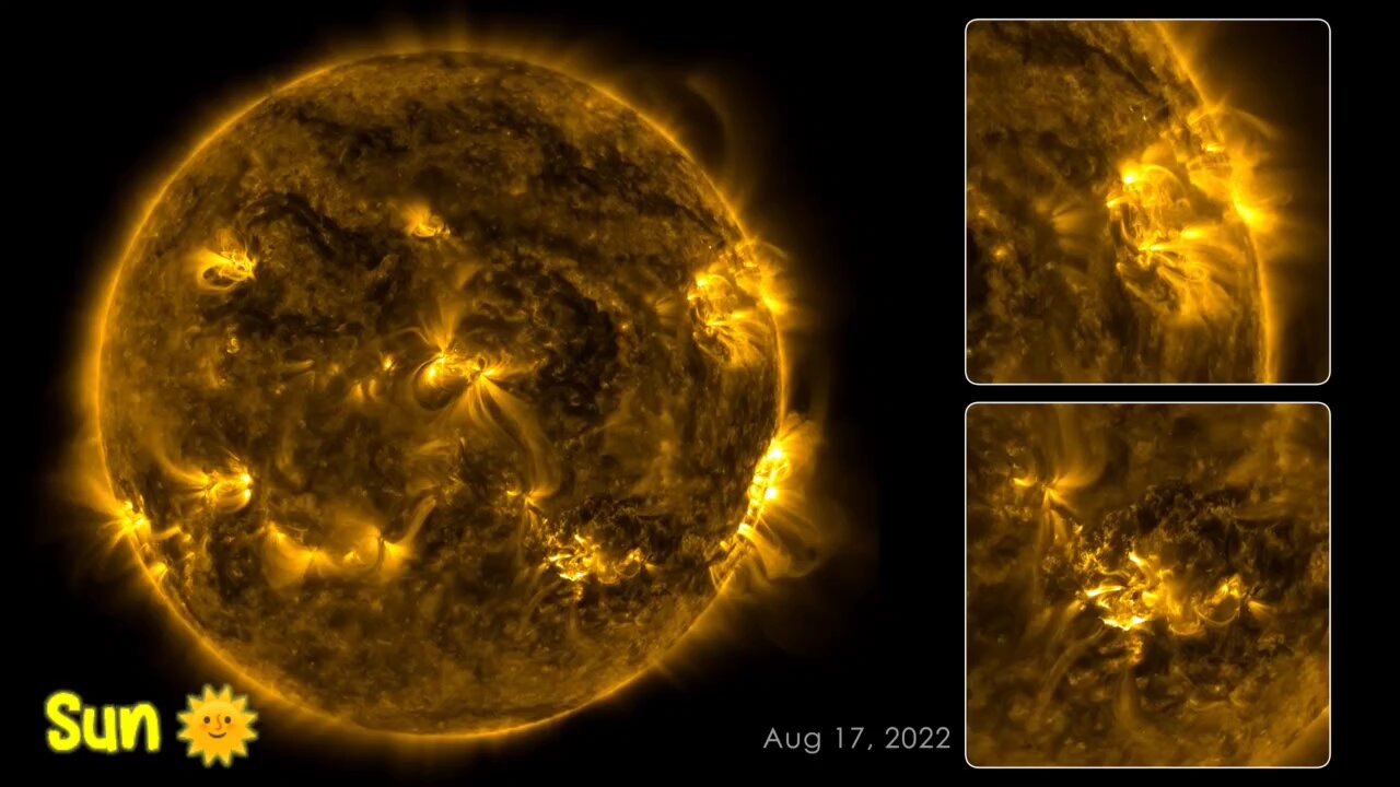 satellite sun record video