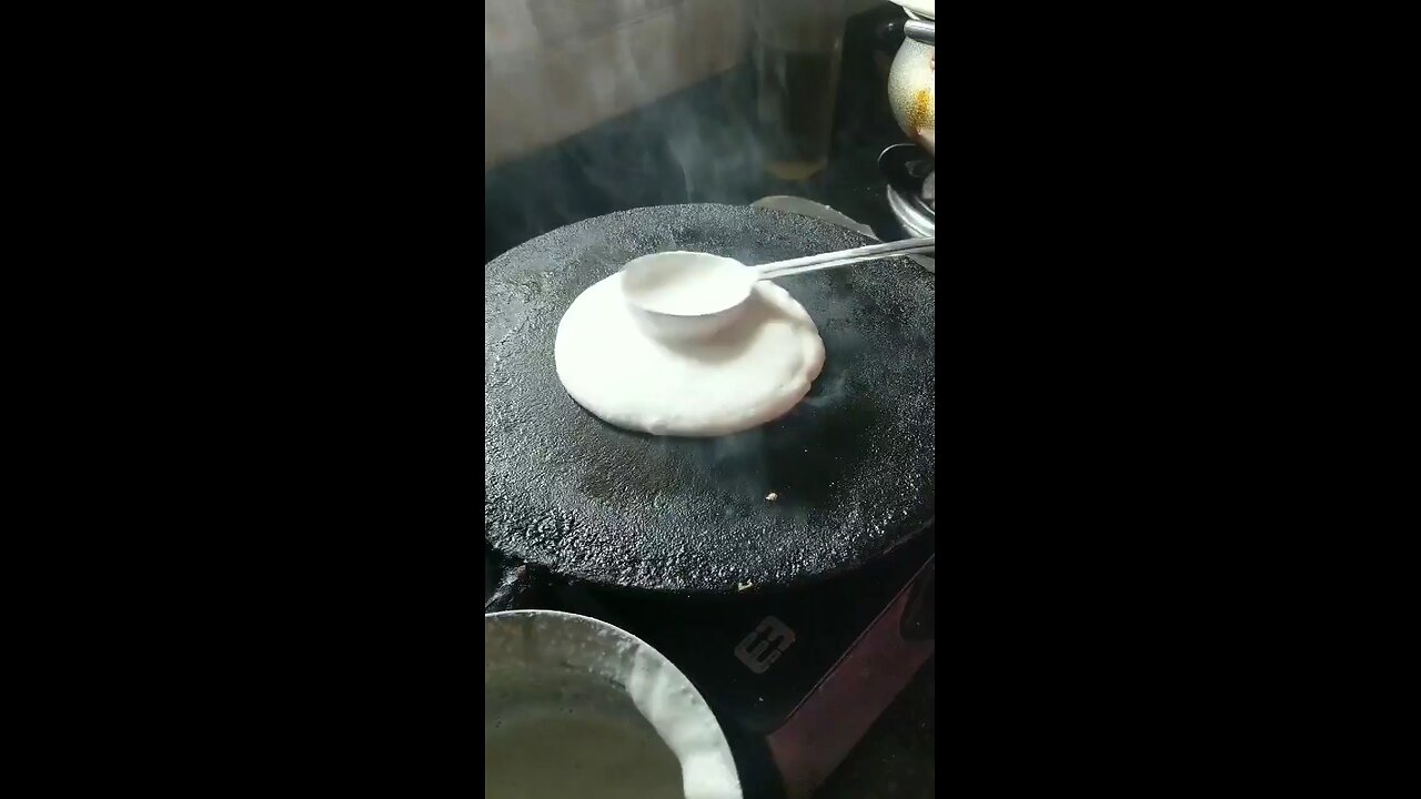 Street food masala dosa making