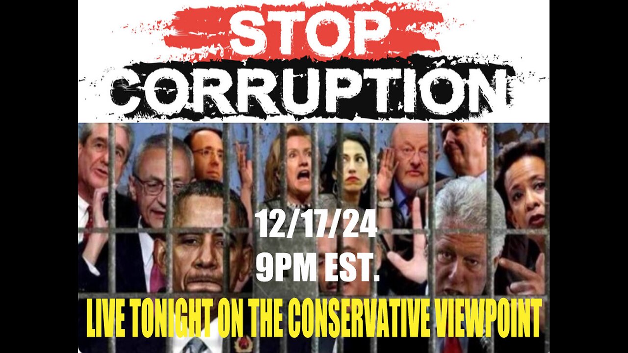 DEMOCRATS CORRUPTION IS NEVER GOING TO STOP, UNTIL PEOPLE ARE PUT IN PRISON!!! TONIGHT AT 9PM EST.