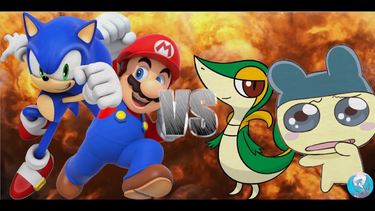 MUGEN - Request - Mario + Sonic VS Mametchi + Snivy - See Description