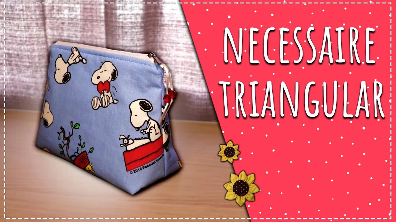 Necessaire triangular / Passo a passo