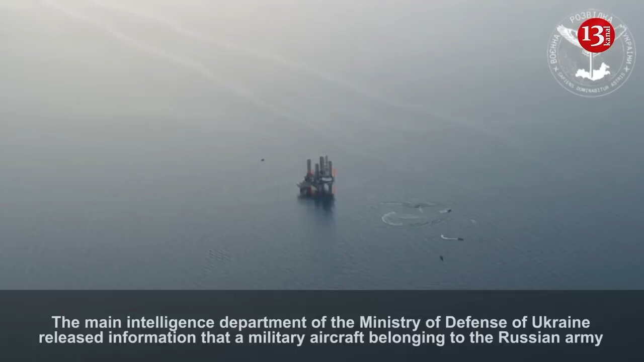 FOOTAGE OF FAILED ATTACK by Russian military aircraft on Ukrainian boats in Black Sea