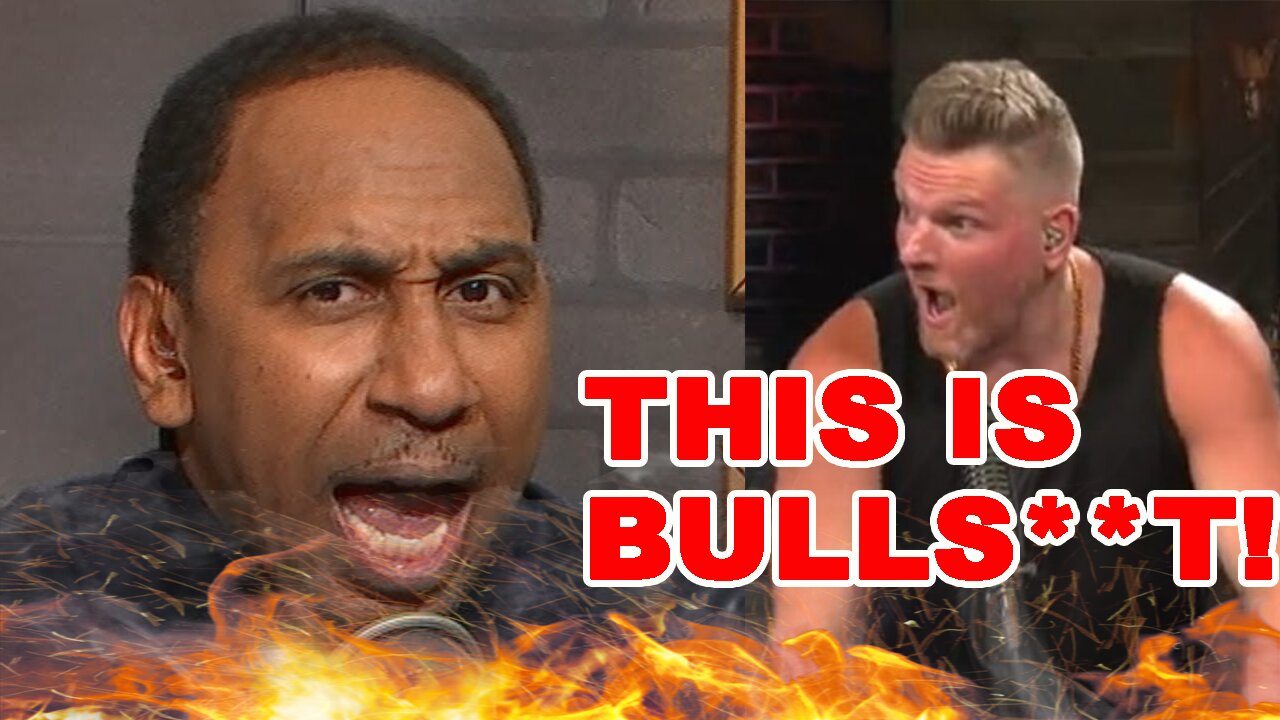 Stephen A Smith makes SHOCKING and INSANE comment about Pat McAfee FUELED by FAKE RACISM!