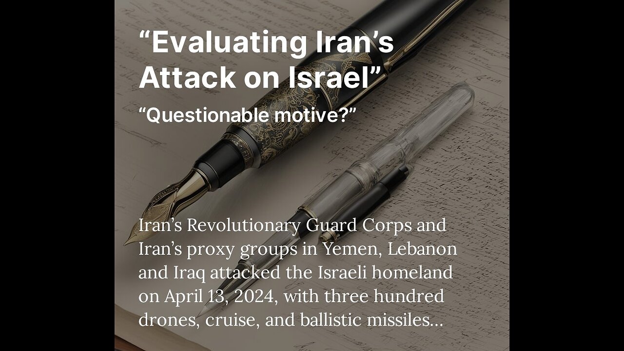 “Evaluating Iran’s Attack on Israel” - Audio Sample