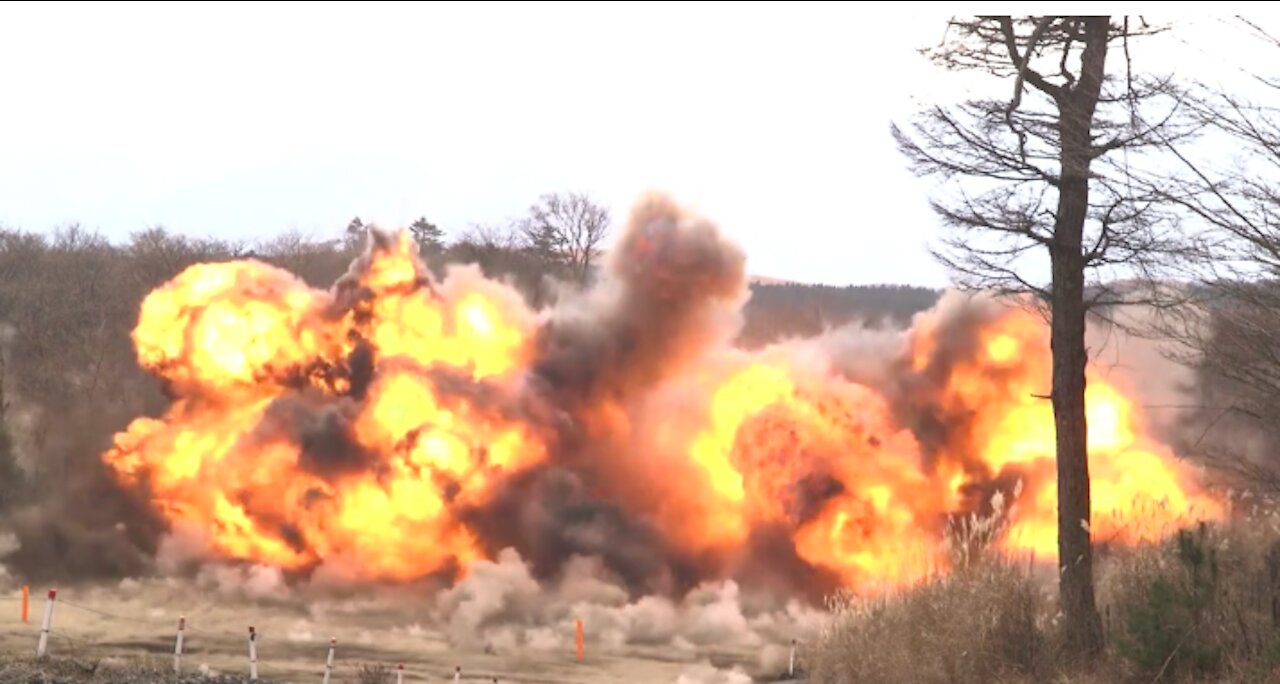 U.S. Marines conduct demolition range aboard CATC Camp Fuji