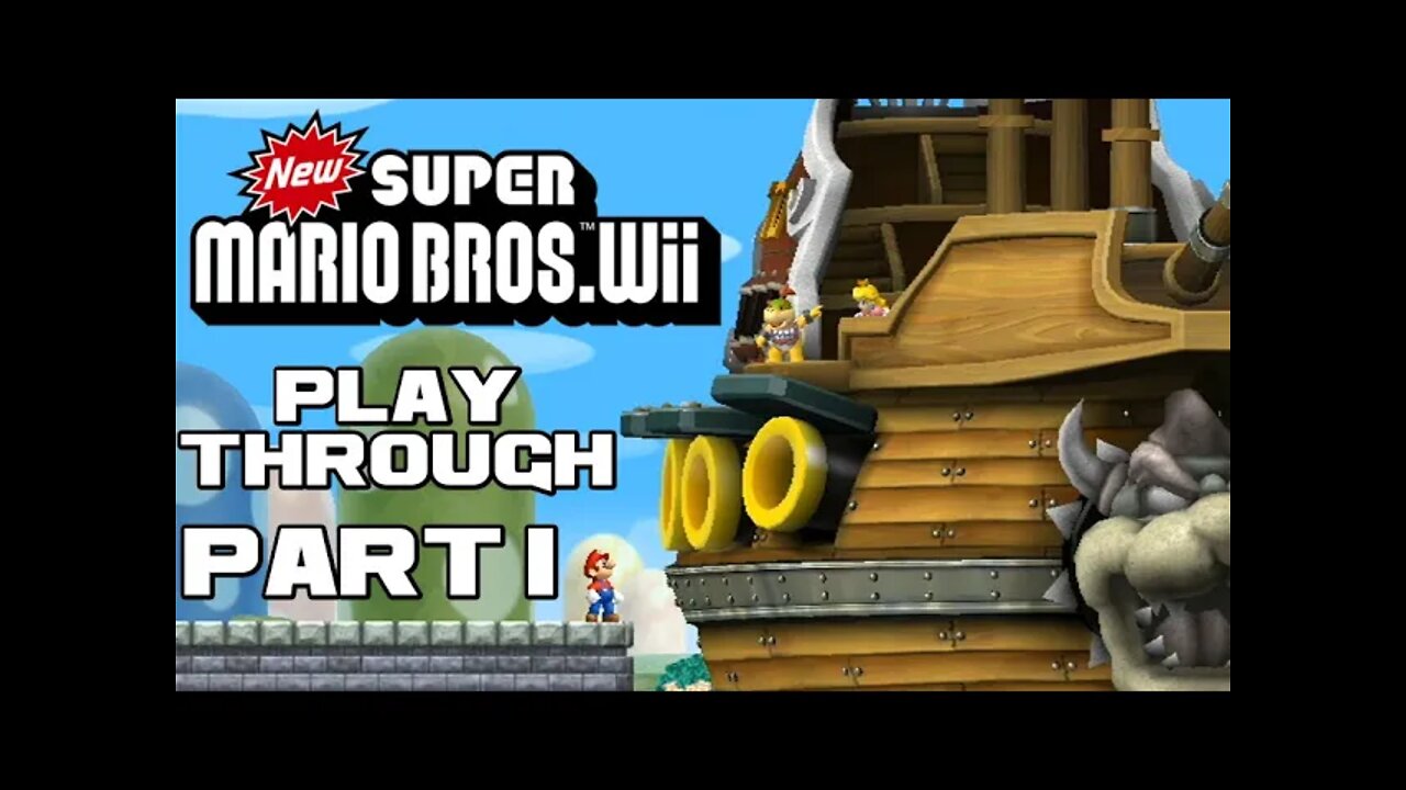 New Super Mario Bros. Wii - Part 1 - Nintendo Wii Playthrough 😎Benjamillion