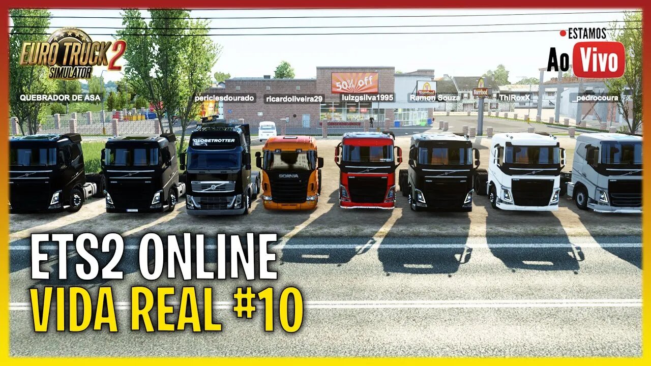 🔴 LIVE - ETS2 VIDA REAL ONLINE #10 PRO CEASA EU VO, EU VO PRO CEASA EURO TRUCK SIMULATOR 2