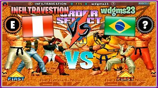 The King of Fighters '96 (INFILTRAVESTION Vs. wdgms23) [Peru Vs. Brazil]