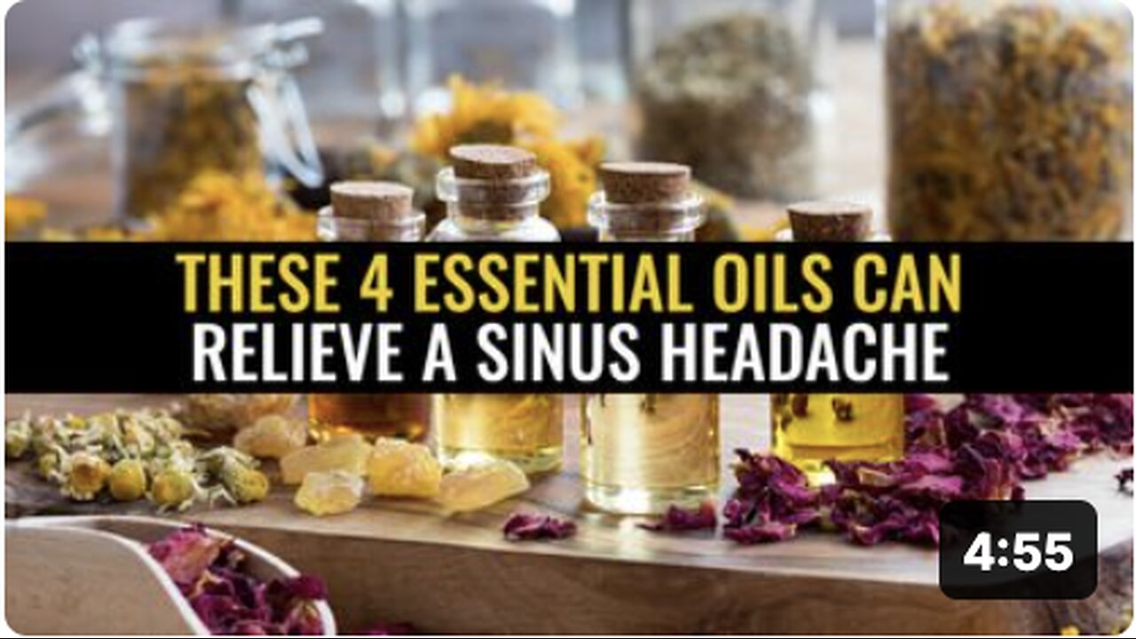 These 4 Essential oils can relieve a sinus headache