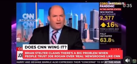 Russell Brand’s Brian Stelter impersonation is gold