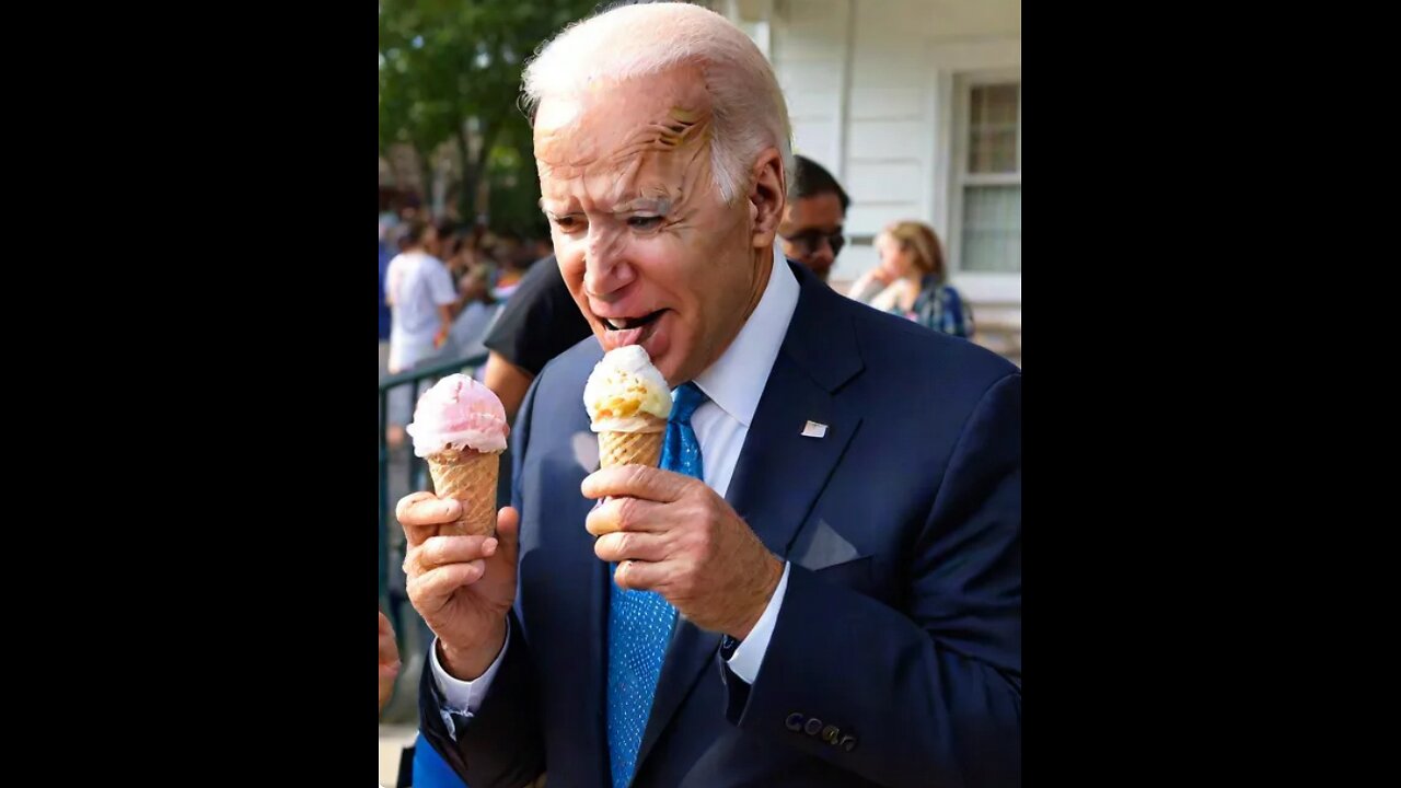 Joe Biden eating ice cream