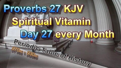 27th Day of the Month - Proverb (Spiritual Vitamin)