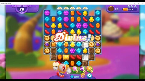 FRIENDS Level 115 Audio Talkthrough, Candy Crush Friends Saga, 30 Moves 0 Boosters