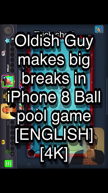 Californian Gent loses in Miniclip 8 ball pool in HD 4K 🎱🎱🎱 8 Ball Pool 🎱🎱🎱