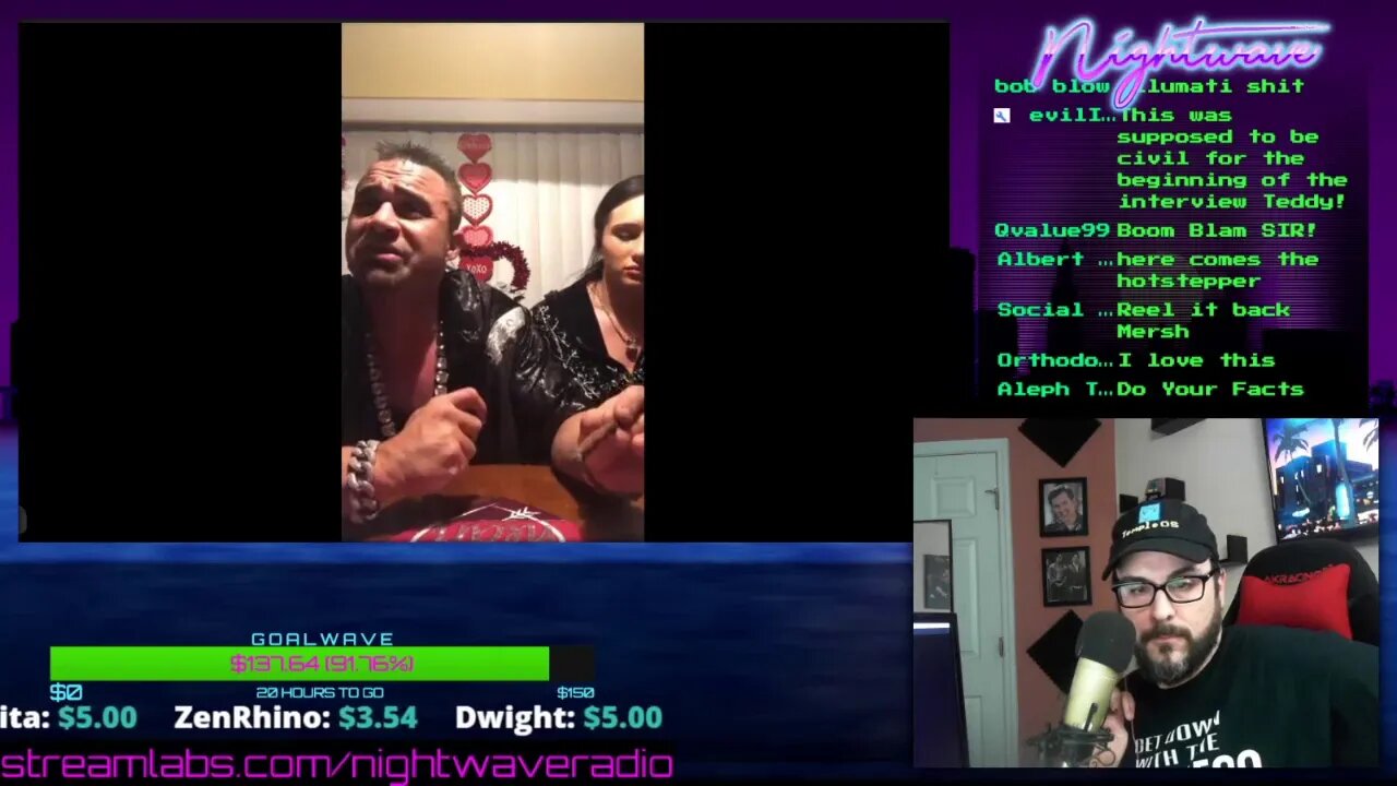 Teddy Hart Shoot Interview (Featuring Maria Manic) - Nightwave Radio 1/9/2020