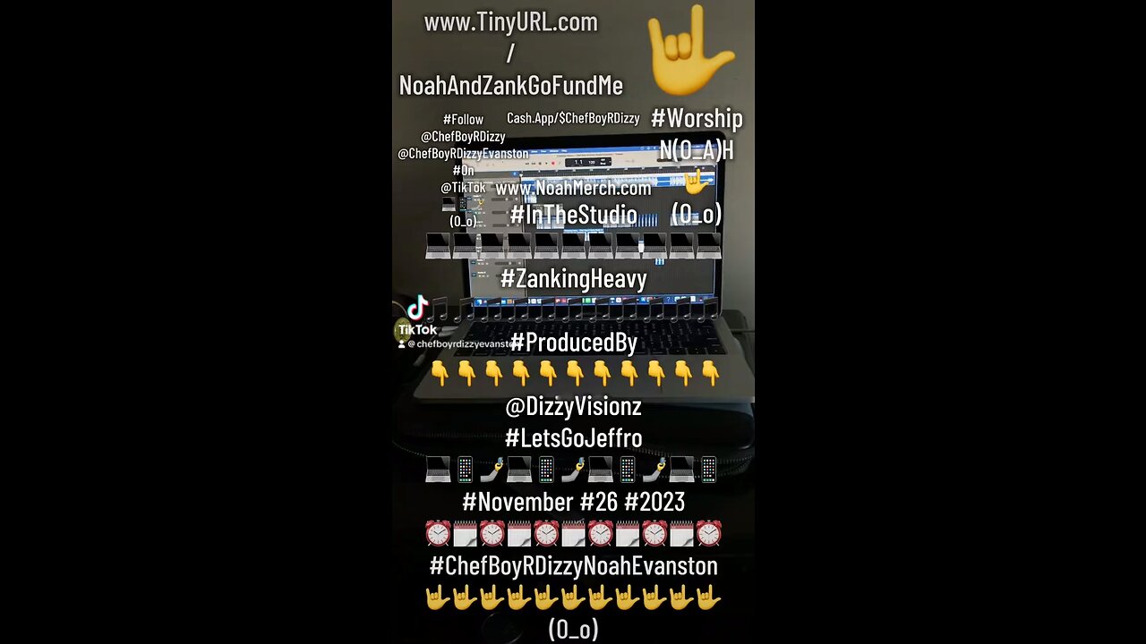 Chef Boy R Dizzy VLOG: #InTheStudio 💻 #ZankingHeavy 🎵 #November #26 #2023 ⏰🗓