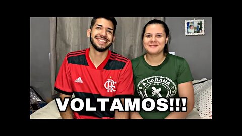 Voltamos de verdade agora 😂!!!