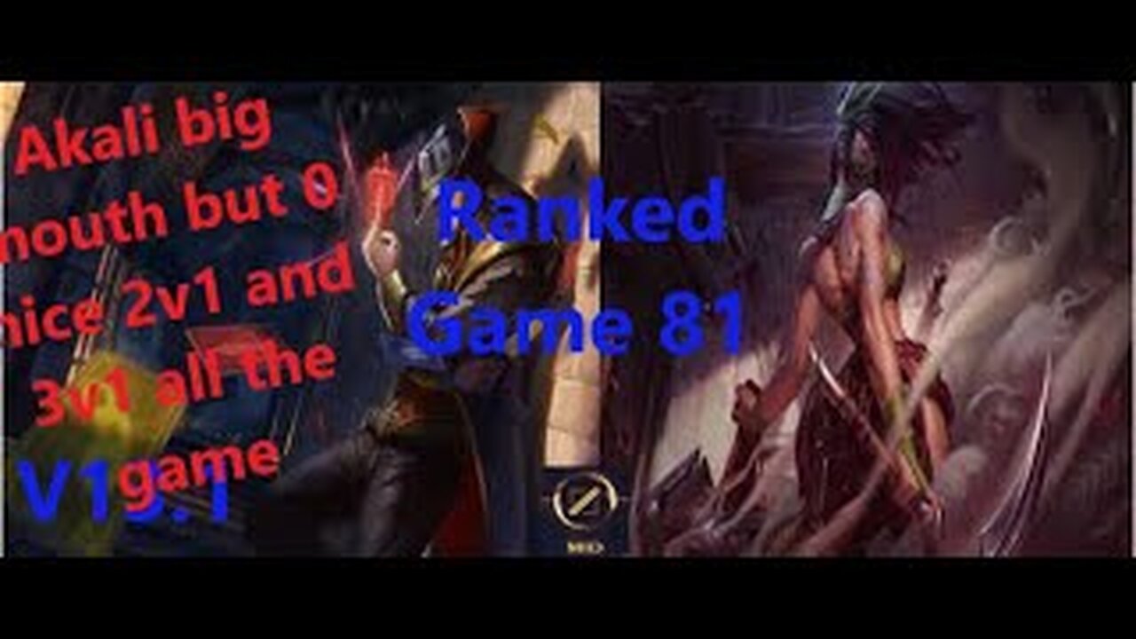 Ranked Game 81 Twisted Fate Vs Akali Mid League Of Legends V13.1