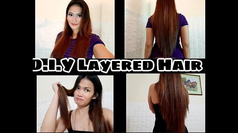 D. I. Y Layered Haircut : Simple Glam : Pamper Yourself : Selfcare