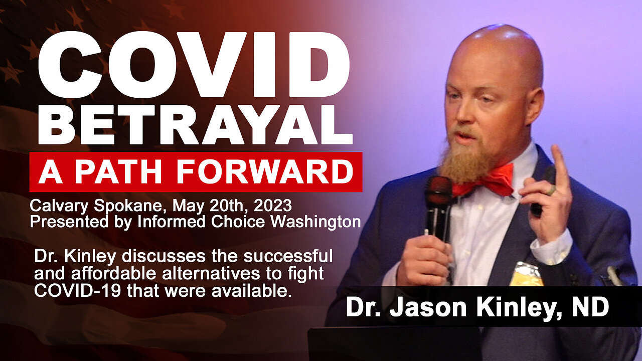 Dr. Jason Kinley speaks at the COVID Betrayal event in Spokane