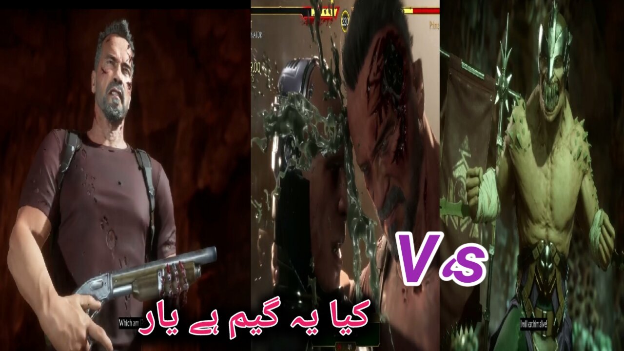 The Gam, Terminator Vs RoboCop &, Baraka Hard Level Fight(Mortal Kombat 11،Games،